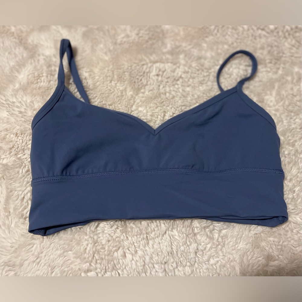 Lululemon Align Sweetheart Bra *LightSupport, A/B Cup Pitch Blue Size 10